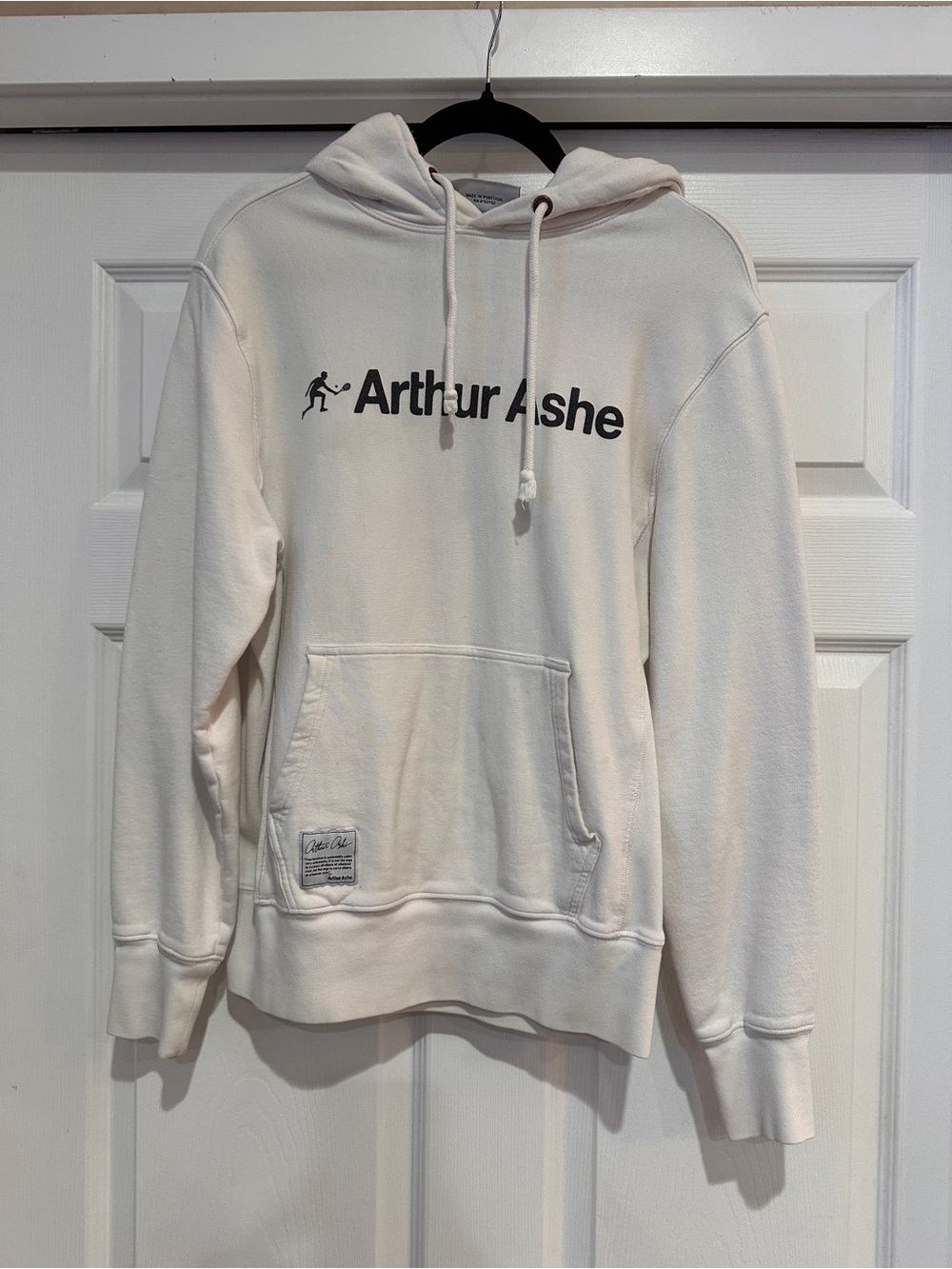 Men's Cream Logo Hoodie Sweatshirt